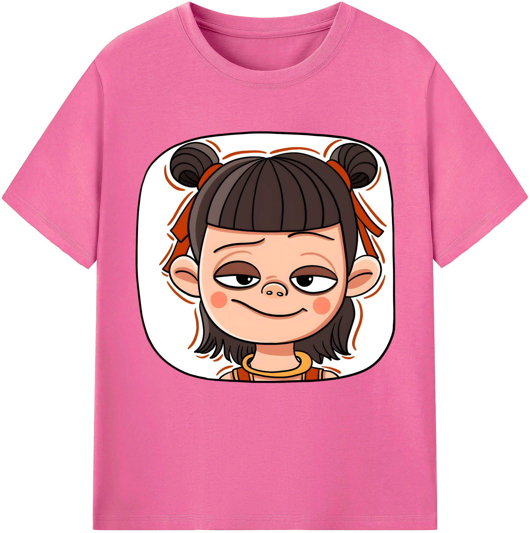 （画像用） Ne Zha 2 ナタ 魔童の大暴れ レディースカジュアルプリントTシャツ（綿100％）